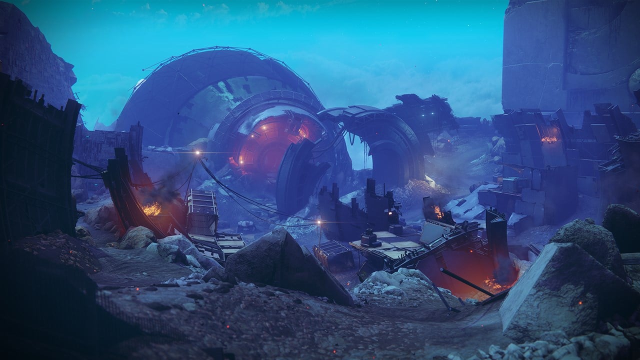 An in-game render of the Nightfall: Exodus Crash: Normal.